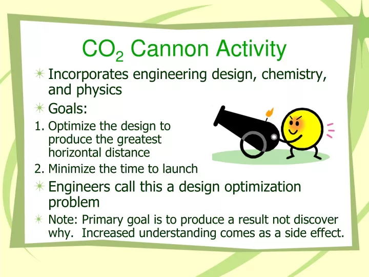 co 2 cannon activity