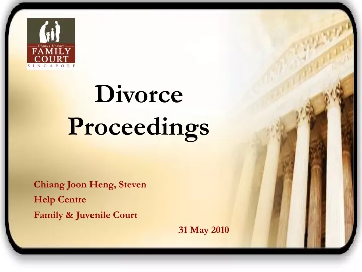 divorce proceedings chiang joon heng steven help