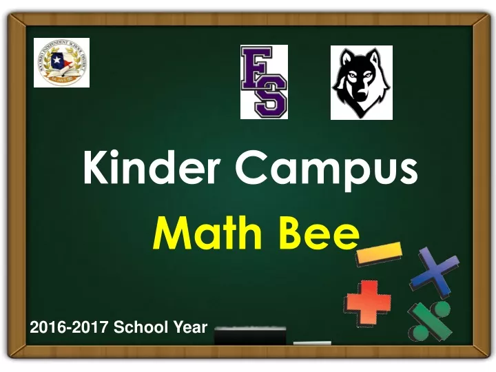 kinder campus math bee