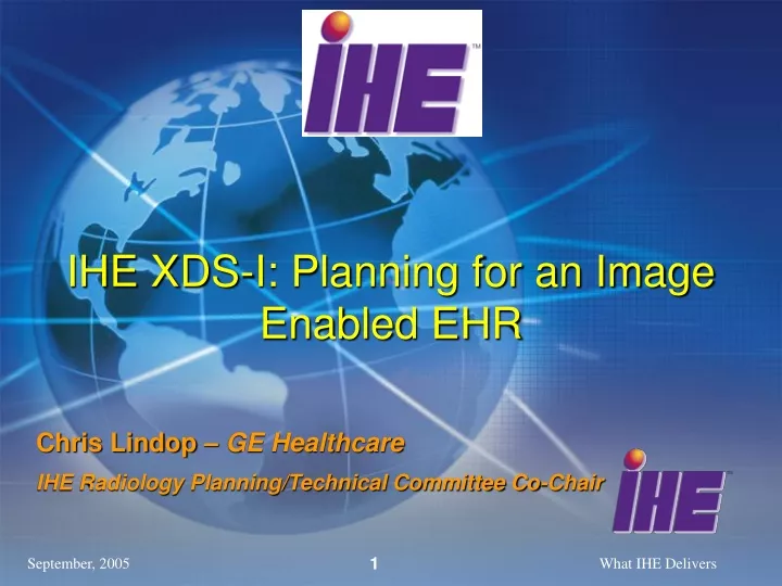 ihe xds i planning for an image enabled ehr