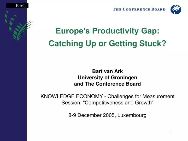 europe s productivity gap catching up or getting