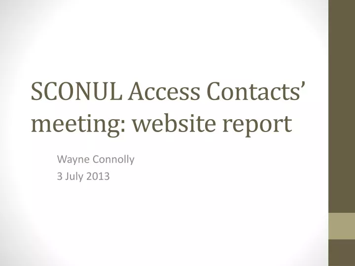 sconul access contacts meeting website report