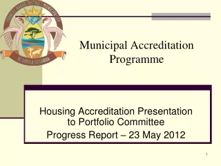 Municipal Accreditation Programme