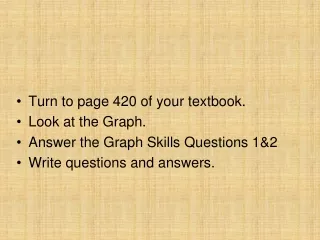 Turn to page 420 of your textbook.  Look at the Graph. Answer the Graph Skills Questions 1&amp;2