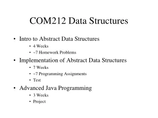 COM212 Data Structures
