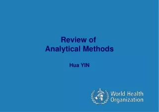 Review of  Analytical Methods Hua YIN