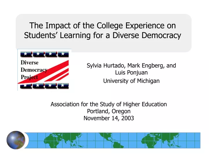 the impact of the college experience on students