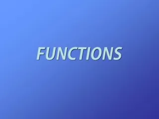 FUNCTIONS