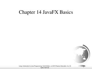 Chapter 14 JavaFX Basics