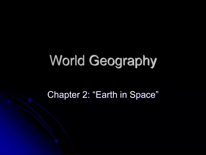 world geography