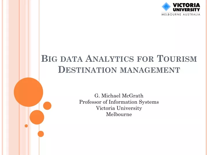 big data analytics for tourism destination management