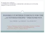 8th Annual Water Conference: Possible Evidence for the Autothixotropic Phenomenon - slide 1