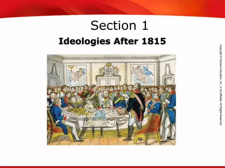 ideologies after 1815