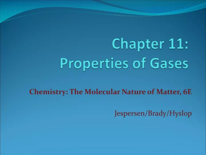 chapter 11 properties of gases