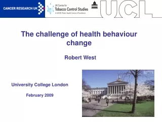 The challenge of health behaviour change