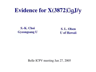 Evidence for X(3872)  g J/ y