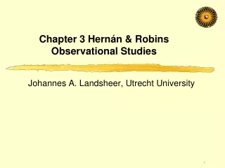 Chapter 3 Hernán &amp; Robins Observational Studies