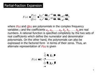 Partial-fraction Expansion