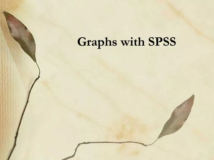graphs with spss