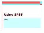 Using SPSS