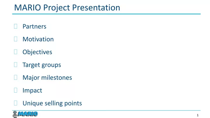 mario project presentation