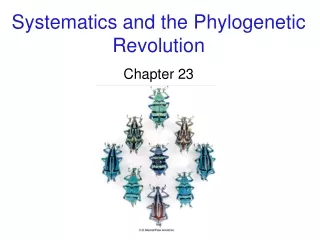 Systematics and the Phylogenetic Revolution Chapter 23