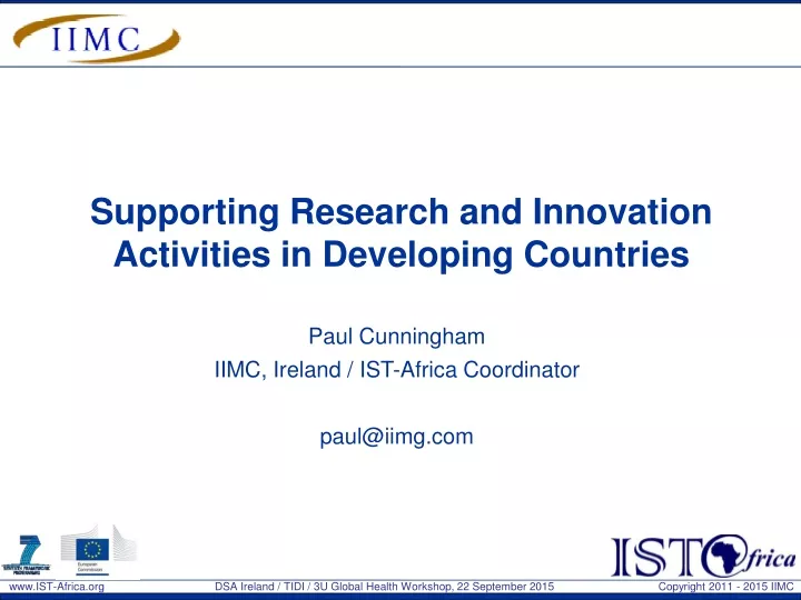 supporting research and innovation activities