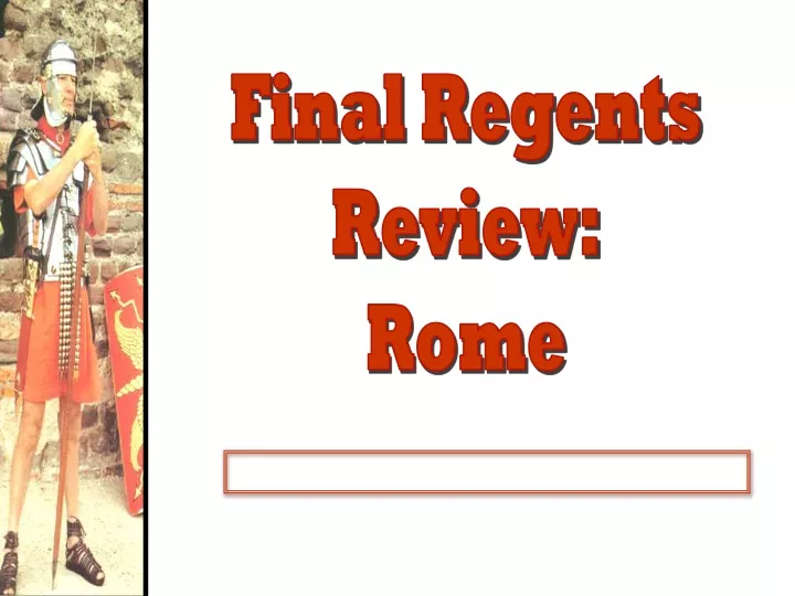final regents review rome