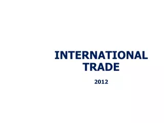 International trade 2012