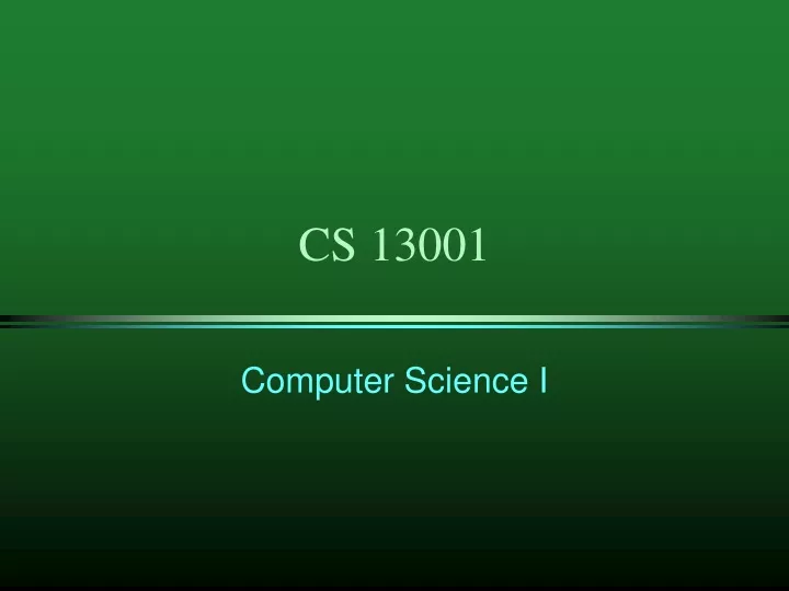 cs 13001