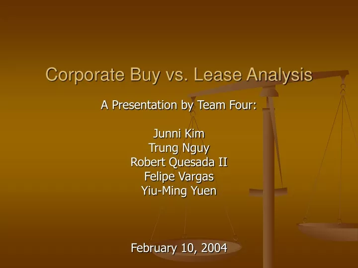 corporate buy vs lease analysis