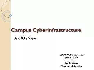 Campus Cyberinfrastructure