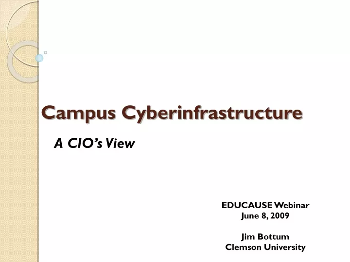 campus cyberinfrastructure