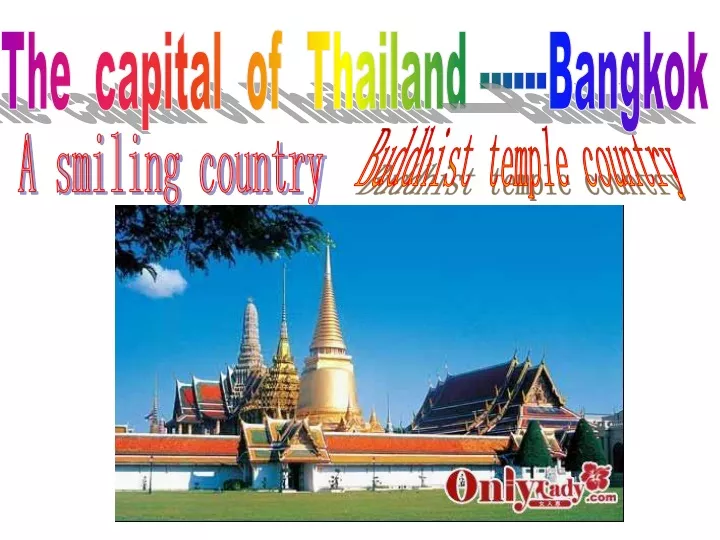 the capital of thailand bangkok