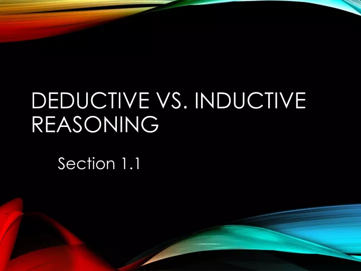 deductive vs inductive reasoning