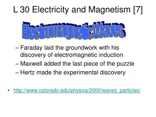 L 30 Electricity and Magnetism [7]