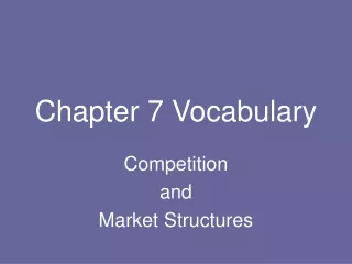 Chapter 7 Vocabulary