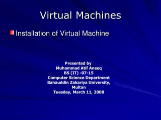 Virtual Machines