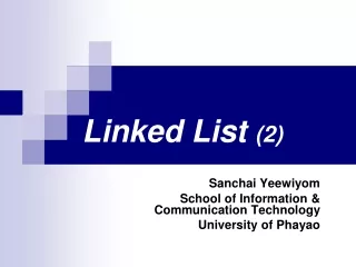 Linked List  (2)