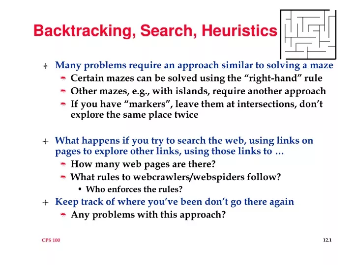 backtracking search heuristics
