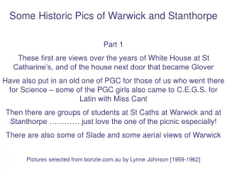 Some Historic Pics of Warwick and Stanthorpe Part 1