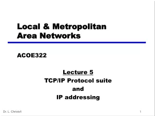Local  &amp;  Metropolitan  Area Networks