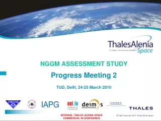 NGGM ASSESSMENT STUDY Progress Meeting 2 TUD, Delft, 24-25 March 2010