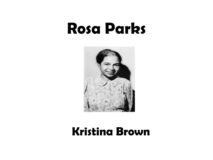 rosa parks