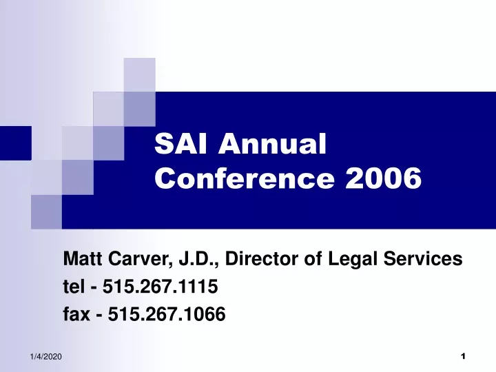 sai annual conference 2006