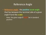 PPT - Reference Angle PowerPoint Presentation, free download - ID:5192835