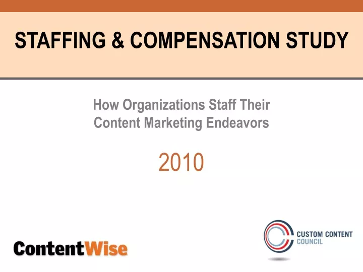 staffing compensation study how organizations
