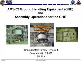 AMS-02 Ground Handling Equipment (GHE) and Assembly Operations for the GHE