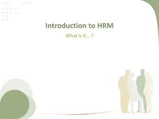Introduction to HRM