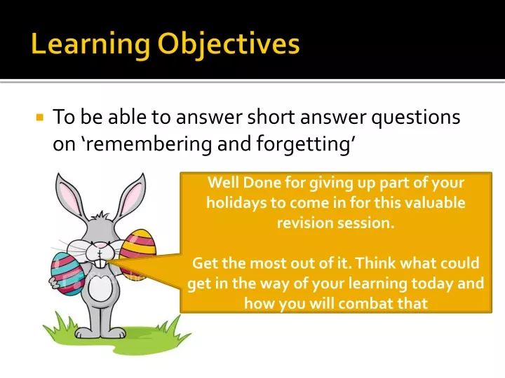 learning objectives